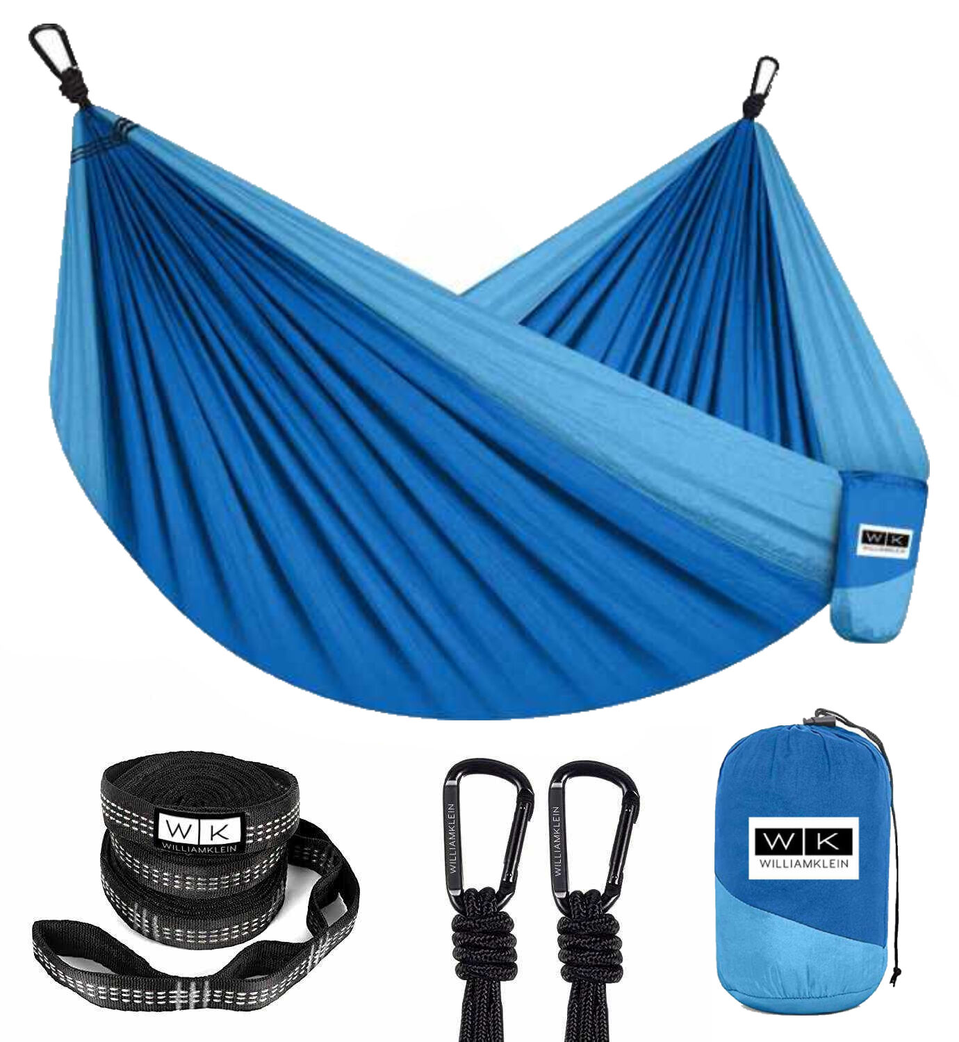 Camping Hammock Portable Lightweight Parachute 210T Nylon Hammock with Straps - Picture 6 of 25