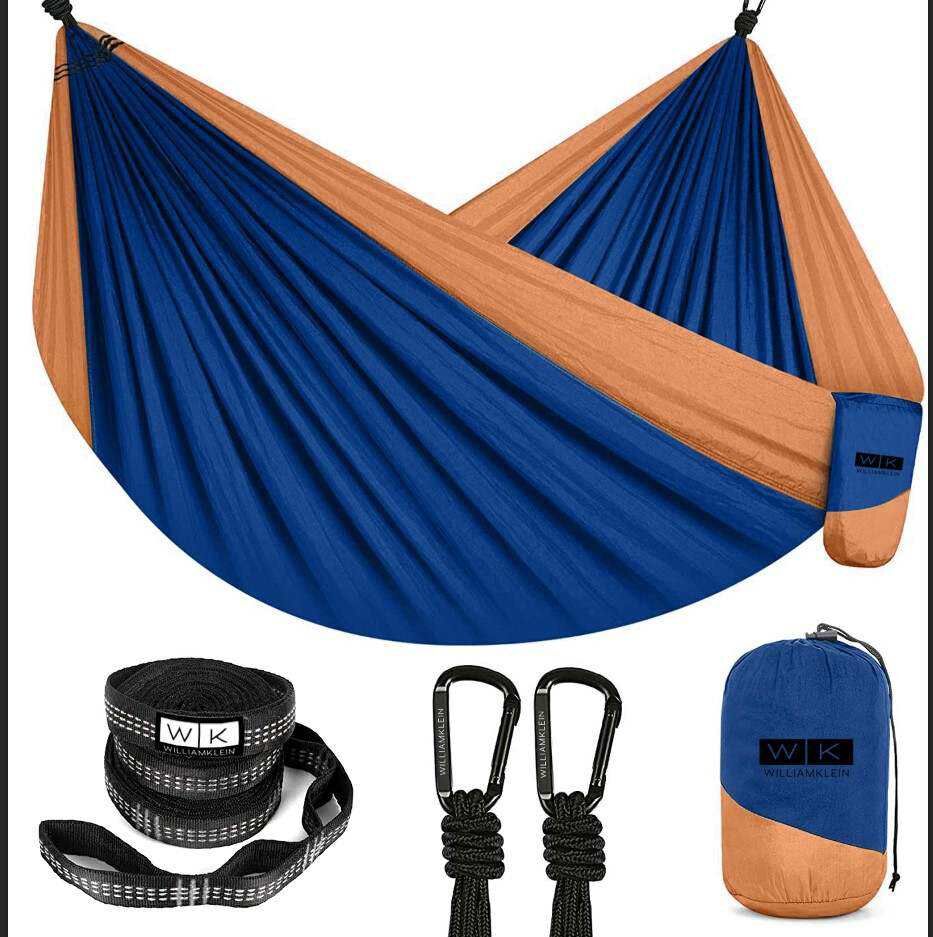 Camping Hammock Portable Lightweight Parachute 210T Nylon Hammock with Straps - Picture 11 of 25