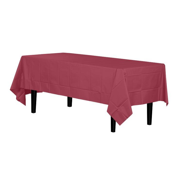 Reusable Plastic Table Cloth table cover Colour 137 x 274 cm Rectangle Cover Wed - Picture 25 of 96
